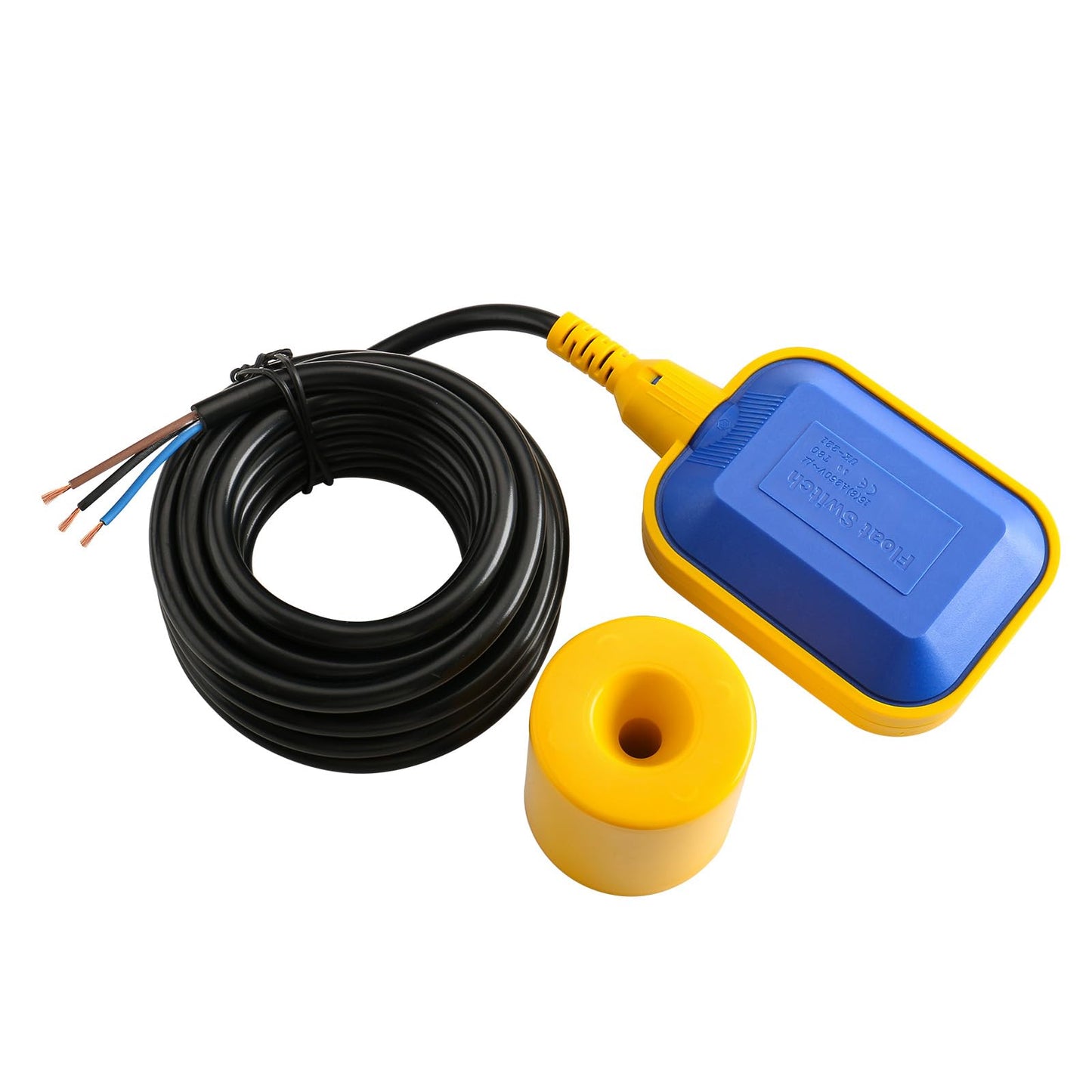 Baomain 4M 13ft Cable Float Switch, Water Level Controller, for Tank Pump, Water Tank or Sewage System On Auto Pilot, with Counterweight
