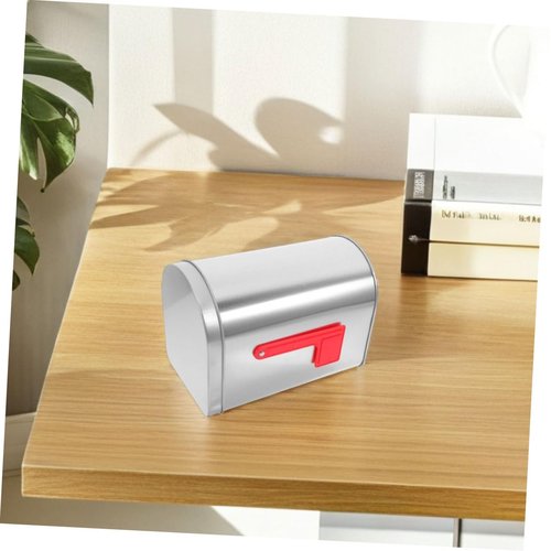 INOOMP 2pcs Mini Tinplate Mailbox for Classroom and Home Decor Decorative Outdoor Metal Container for Valentines and Special Occasions Sturdy and Low Maintenance Design