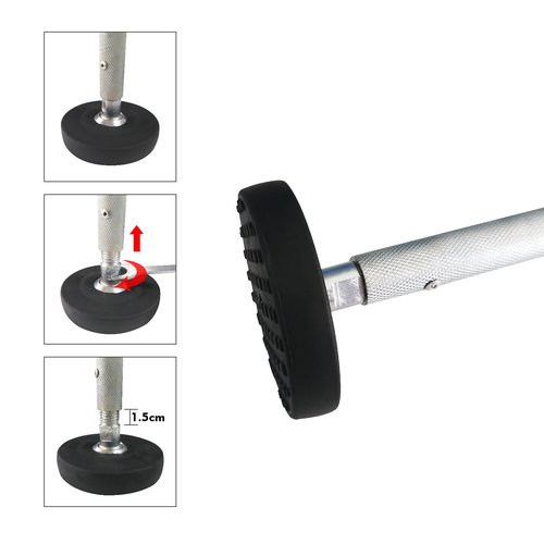 KARRYTON Ladder Levelers for Type II,I and IA Extension Ladders up to 32’,with Anti-Slip Threaded and Adjustable Extension Ladder Legs for Stairs and All Surfaces - Pair (Standard Version （20"）)
