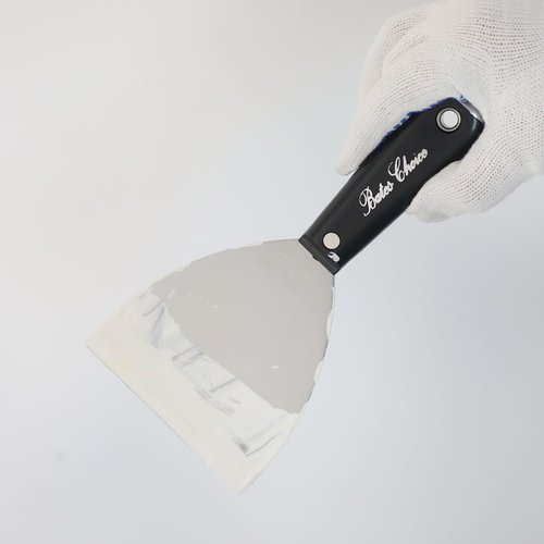 Bates 4-Inch Carbon Steel Putty Knife - Flexible Metal Scraper for Drywall, Spackle, and Paint - Wall Scraper Tool