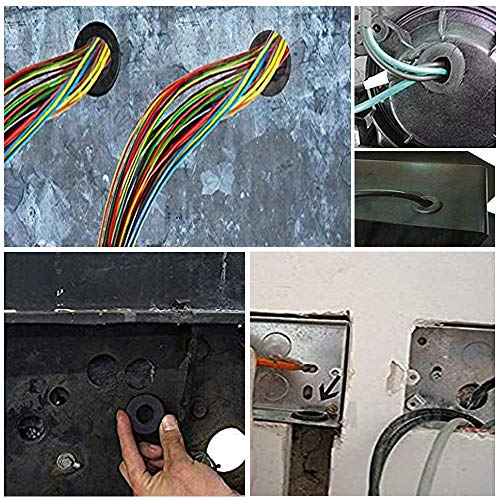 EASYEAH 4 Pack 2-Inch Rubber Grommets for Wiring, 1-9/16 Inch Inside Diameter, Model 2"DH
