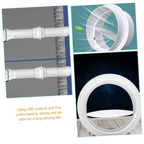 Tofficu Duct Connector Air Backflow Damper Flexible Vent Blocker for Hvac Systems Easy Install Non Return Valve for Air Conditioning Exhaust Fans Smooth Surface Design