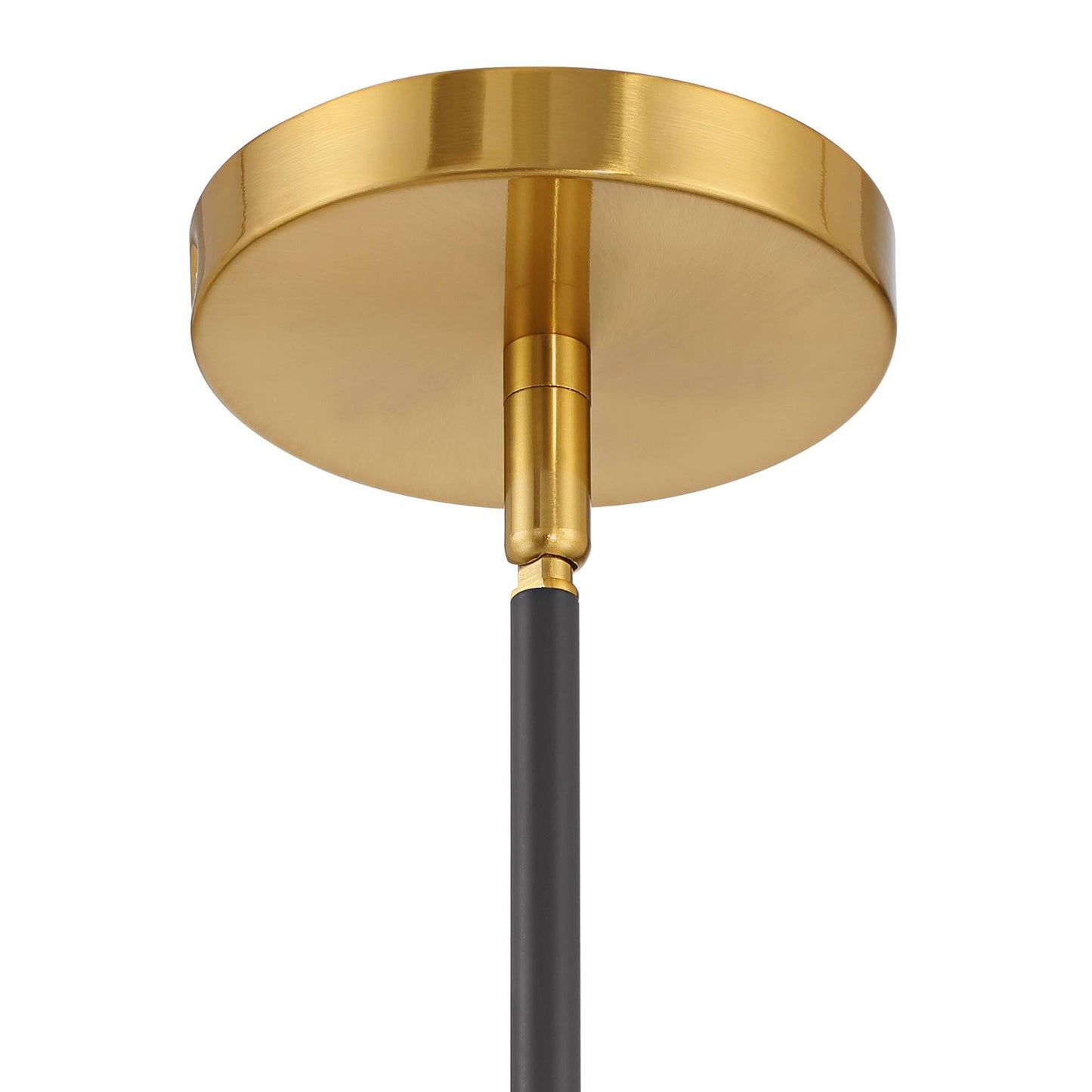 Possini Euro Design Possini Euro Gwynn 26 1/2" Black and Gold 3-Light Modern Chandelier