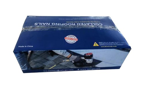 Zeluga 13-362 1-1/4in. x 0.120in. 15 Degree Electrogalvanized Smooth Shank Coil Roofing Nail 7,200/Box