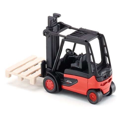 Siku 1311, Forklift, Metal/Plastic, Red/Black, Incl. 1 Pallet, Movable Fork