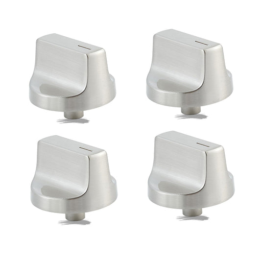 Allstare Stainless Steel W11366438 W11084623 Stove knobs Replacement Parts for Whirlpool Gas Range Stove Parts Burner Knobs WCG55US0HS00 WCG77US0HS00 Whirlpool Gas Cooktop Knobs 4 Pcs