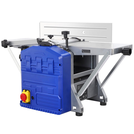 Electric Bench Planer,Dual Function Wood Planer Machine,Low Noise,Worktable Thickness Planer for Hardwood Softwood Planing and Thicknessing Benchtop Woodworking Tool 1250W 9.8x8.3×14 Inch