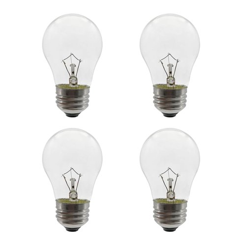 Oven Light Bulb 40 Watt Appliance Light Bulb, High Temperature 300 Degree Resistant Appliance Bulb for Oven, Stove, Refrigerator, Microwave Range Hood Lava Lamp E26 Medium Base, A15 (4-Pack)