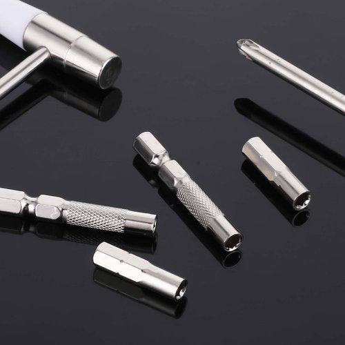 4 Pcs 1/4 to 4mm Drill Bit Adapter, 2 Pieces 1/4 to 4mm Hex Adapter Magnetic and 2 Pieces Drill Extension Micro Bit Holder for Sockets and Precision Bits Set Screwdriver Converter