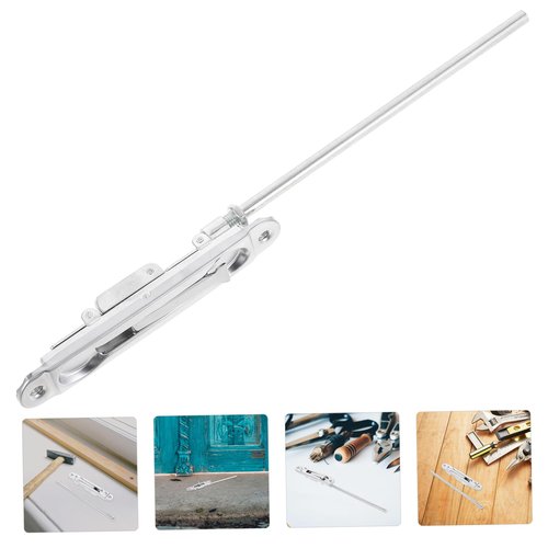 Holibanna Flush Bolt Stainless Steel Concealed Slide Locks for Double Doors Antitheft Latch with Unique Hidden Design Durable Security for Wood and Composite Entryways
