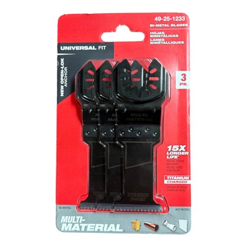 Compatible with Milwaukee 49-25-1233 1-3/8 Multi-Material Multi-Tool Blades (3 PK)