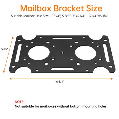 Mailbox Mounting Bracket, Plate for Post Mount Mailboxes, Compatible with Mail Boss, Architectural MAILBOXES, Gibraltar, hykolity, ShoppingOnBed, adoorn