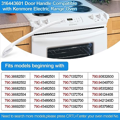 Oven Door Handle Replacement 316443601 for Kenmore/Frigidaire Electrolux – Long 28.7in