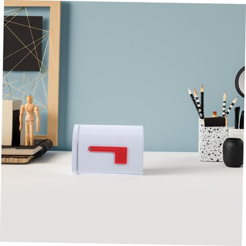 OUNONA and Girls Mailbox Toy Tinplate Present Box DIY Santa Mailbox Versatile Decorative Storage