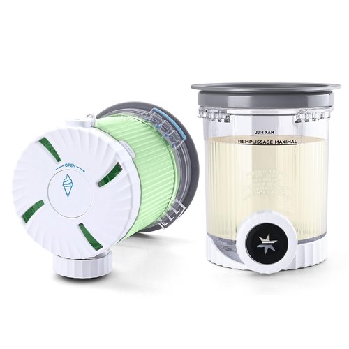 Vione 2pack Swirl CREAMi Pints and Lids Compatible with Ninja Swirl NC700 Series Ice Cream Makers, BPA-Free & Dishwasher Safe