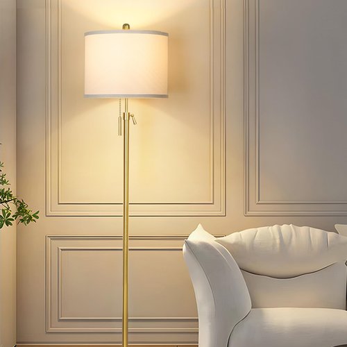 Lamp Shades Set of 2, Drum Lampshades 13" Top x 13" Bottom x 10" High with Spider Fitter, Large Replacement Lamp Shades for Table Lamps, Floor Lamps, Easy Assembly Required (2, White)