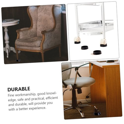 STOBOK 6Pcs Caster Cups Anti-Slip Furniture Wheel Stoppers Floor Protective Pads for Chair Legs Prevent Sliding and Scratches Suitable for Furniture