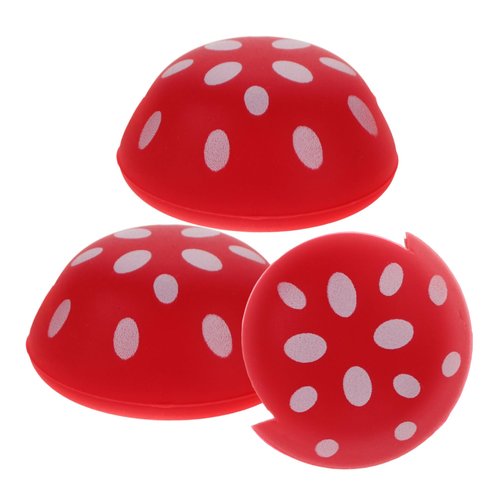 Totority 3pcs Cute Mushroom Pattern Table Corner Protectors Silicone Furniture Corner Guards for Adorable Edge Safety