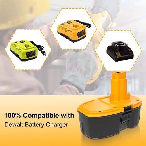 18V Replacement Battery for DeWALT: 18 Volt 5.0Ah XRP DC9096 Ni-Mh Batteries Compatible with DC9098 DC9099 DW9095 DW9096 DW9098 Cordless Power Tools