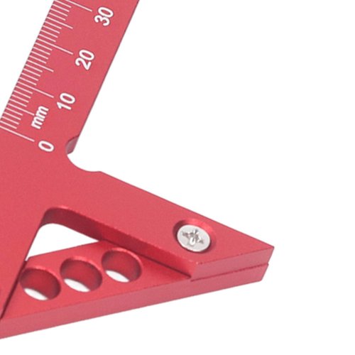 DIRBAK Center Line Scriber Aluminum Alloy, 45Degree Angle Scribing Tool, Woodworking Center Finder with 100mm Range, Lightweight & Sturdy for Woodworking Precision Marking