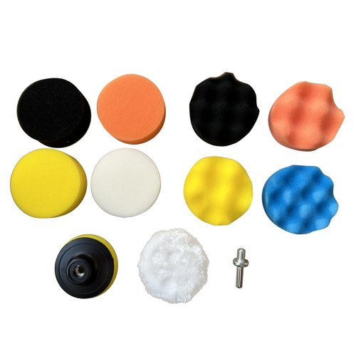 GANGOU Polishing Pad, Polishing Pad Kit, 11 Pcs 3 Inch Polishing Pad Kit, 3 Inch Buffing Pads