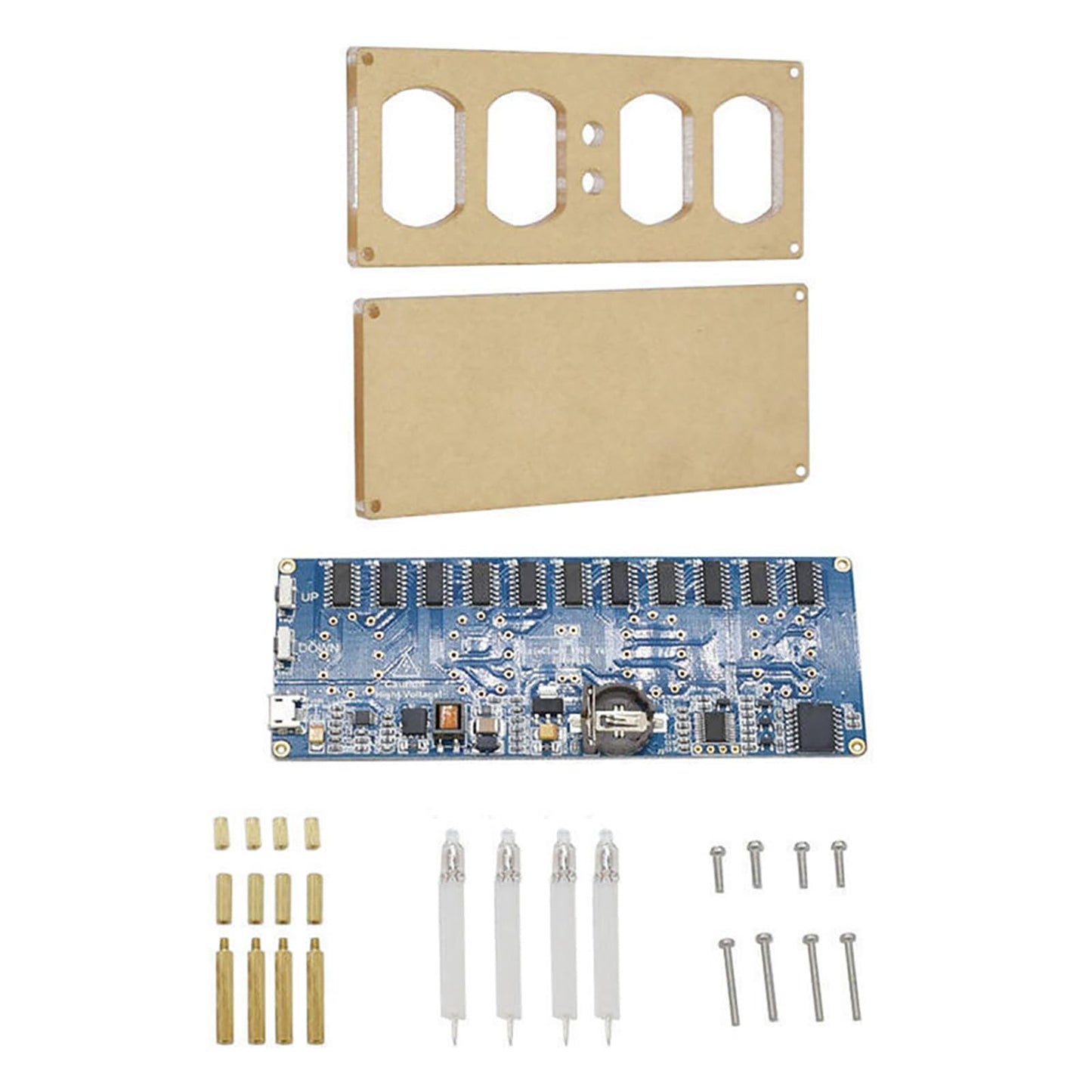DIY 2020 IN-12 Nixie Tube PCBA Kit Digital Clock Circuit Board Kit No Tubes