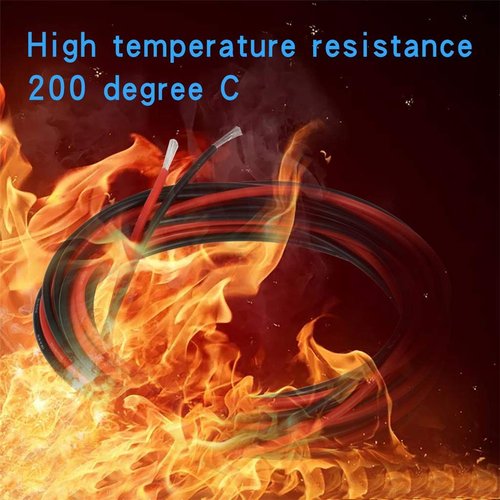 BNTECHGO 18 Gauge Silicone Wire 5 ft red and 5 ft Black Flexible 18 AWG Stranded Tinned Copper Wire