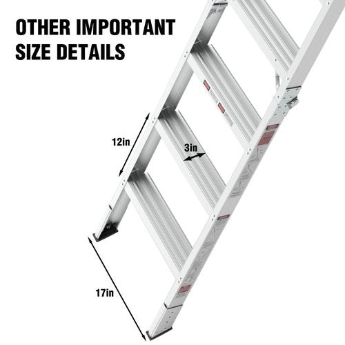 Aluminum Attic Ladder,Lightweight and Portable Attic Access Door with Stairs 54" L x 25" W,350-pound Capacity Convenient Access to Your Attic,Opening 7-10ft Step Ladder Fits 7'8"-10'3" Ceiling Heights