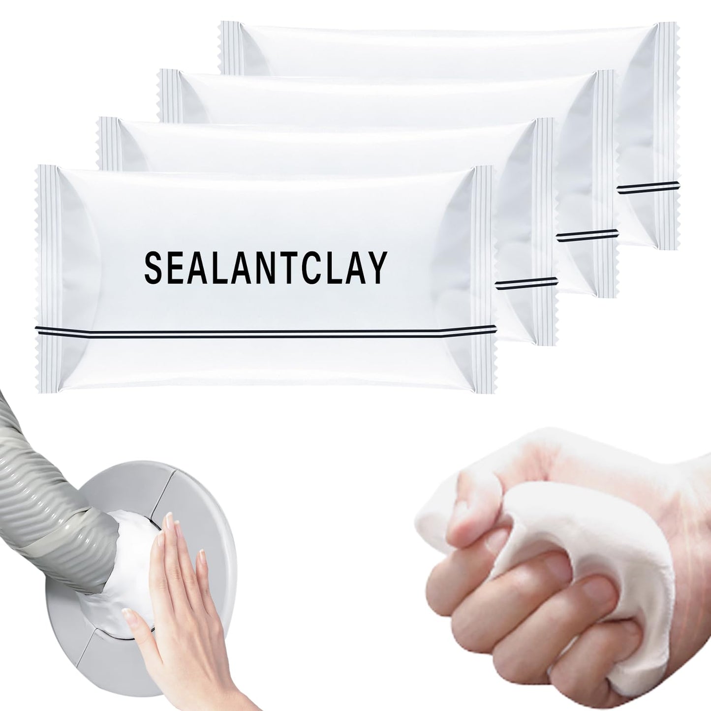 2026 Upgraded Repair Sealing Clay, Waterproof Sealant Mastic,Quick Mending Mud for Drain Connection, Wall Hole, Air Conditioning Hole Waterproof Seal Putty (4)