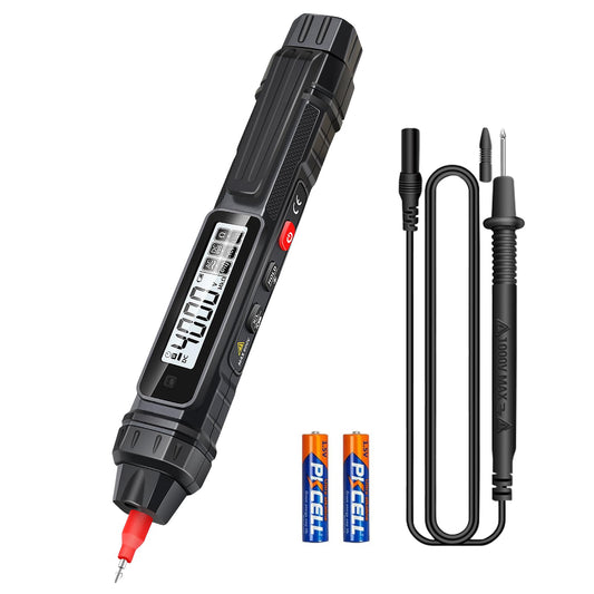 SNAKOL Pen Type Digital Multimeter Voltage Tester NCV Non-Contact Meter 600V Voltmeter, with LCD Backlit Display, Measure AC DC Voltage Resistance Diode Continuity for Electrician Tools