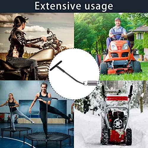2 Pieces Exhaust Spring Puller Tool Hooks Tool Exhaust Hangers Removal Motorcycle Trampoline T Handle Hooks Expander Snowmobile Puller Pipe for Dirt Bike(Black)