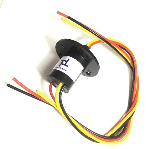 Taidacent 3 Wires 4 Wires 5A 10A 15A 30A Electrical Slip Ring Collector Ring Rotary Electrical Contact Joint Rotary Connector Commutator (3 Wires 15A Diameter 22mm)