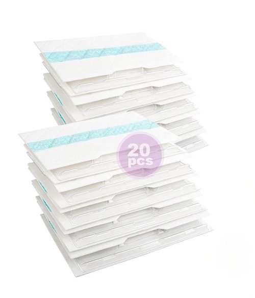 OFEBDEW 20 Pcs for Shark Vacmop Replacement Pads VM252 VM250 VM200 VM190 - Replacement for Shark Vac Mop Pads Refills Part VMP30.