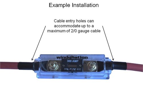WindyNation ANL Fuse Holder + Fuse (2pcs 200A)