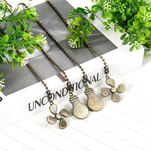 4pack Pull Chains for Ceiling Fans and Lights, 12" Fans and Light Pattern Pull Chain Extension,Bronze