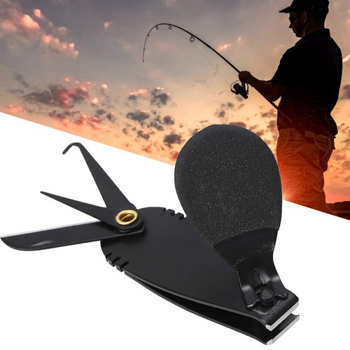 VBESTLIFE Pack of 2 Fishing Nippers, Stainless Steel Line Cutter with Built-in Hook Remover and Knife Blade, Large Grip Thumb Bar for Anglers Fishing Enthusiasts and Outdoor Activities