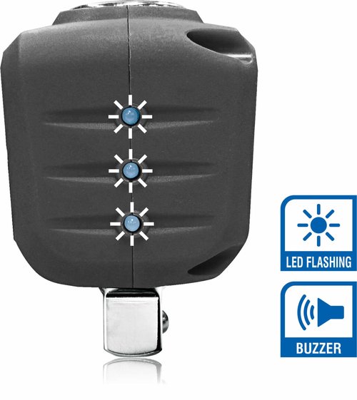 Durofix RM602-4A (25 to 250 ft-lbs.) Digital Torque Adapter with Buzzer and LED Flash Notification – ISO 6789 Standards with Certificate of Calibration