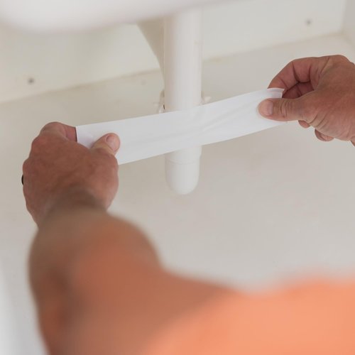 T-Rex Flexible Waterproof Tape - Heavy Duty Adhesive Waterproofing Tape for Repair, Leaks, Roof Patches - Extreme Weather & UV Resistance - White, 1.88" x 30 ft. (Pack of 1)