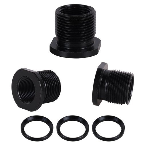 Thread Protector, 1/2 x 28 Convert to 5/8x24 with Crush Washer Steel (2pack)