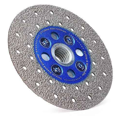 4 Inch Diamond Brazed Blade Granite Grinding Diamond Blade Fast Cutting and Grinding Shaping Diamond Disc for Angle Grinder