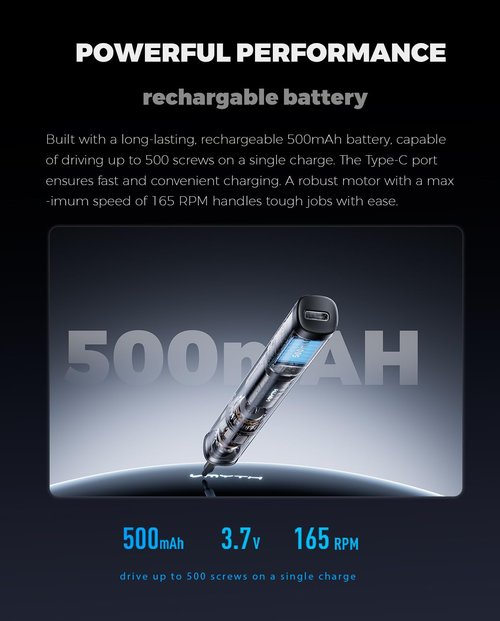 VMYTH iDriver ES1 3.7V Electric Screwdriver, Mini Precision Screwdriver Set, 60 Magnetic Bits, Magnetic Storage, 5/32''Hex, Precision Repair Tool Kit for Electronics Phone Camera Laptop Watch