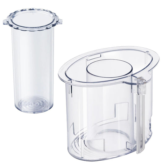 14-cup Large Pusher DLC-2014PT1 and Small Pusher DLC-2014SPT1-1, Compatible 4 Locking Tabs DLC-005AGTXT1 Bowl and DFP-14NWBCT1X Cover, Cuisinart Food Processor Parts Replacement Fits DFP-14 DLC-2014,