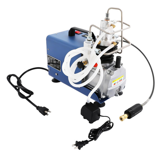 High Pressure Air Compressor 30MPA/4500PSI, 13.2GPM Air Flow Rate, 2-Stage PCP Compressor, 1.8KW Air Compressor Pump for Air Tightness Test, Pipeline Pressure Test