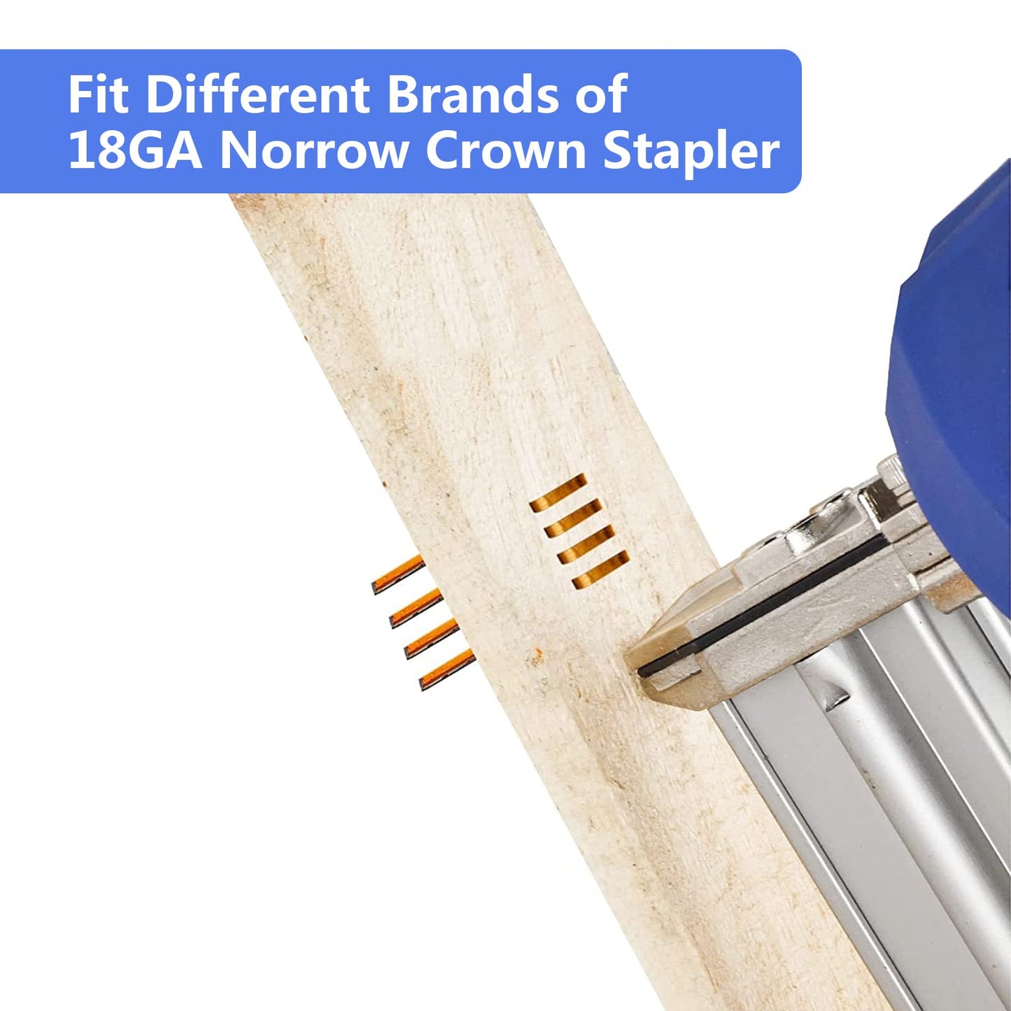 SimCos 18 Gauge 1/4" Narrow Crown Staples, Galvanized Upholstery Staples for 18 GA Pneumatic or Electric Stapler or Staple Gun (1-1/2"-3000 PCS)