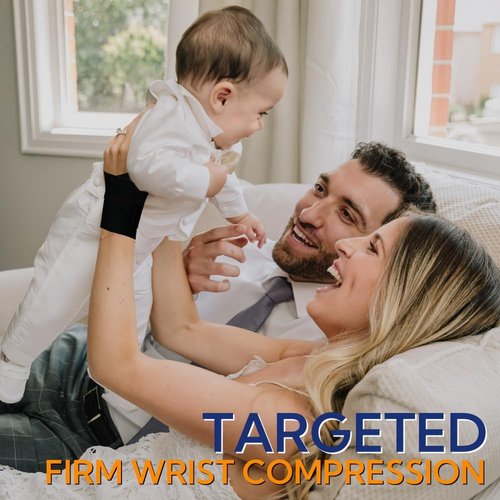 Wannent Wrist Brace,Carpal Tunnel Wrist Brace Wrist Wraps Wrist Support Tendonitis Sprains（M-Black）