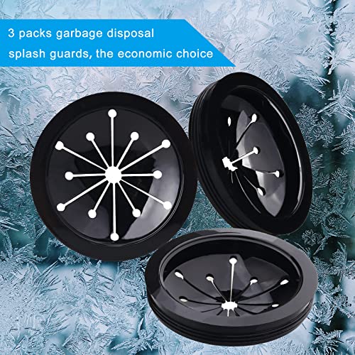 FNOVOY 3-1/8 Inch Garbage Disposal Splash Guard Sink Baffle - Pack of 3
