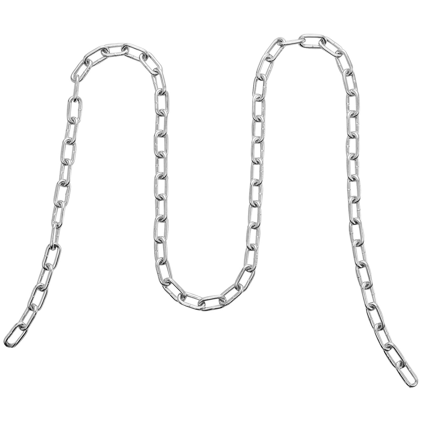 VEVOR Grade 30 Chain 3/16 Inch by 100Ft Length Grade 30 Proof Coil Chain Zinc Plated Grade 30 Chain for Towing Logging Agriculture and Guard Rails