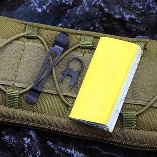 2 Pack Quick Release Pocket Clip and Lanyard Ring Replacement for Leatherman Surge, Wave Plus, Charge AL ALX Ti TTi XTi,Multi-Tools (Black)