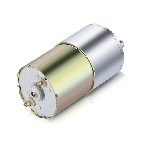 Greartisan DC 12V 100RPM Gear Motor High Torque Electric Micro Speed Reduction Geared Motor Eccentric Output Shaft 37mm Diameter Gearbox