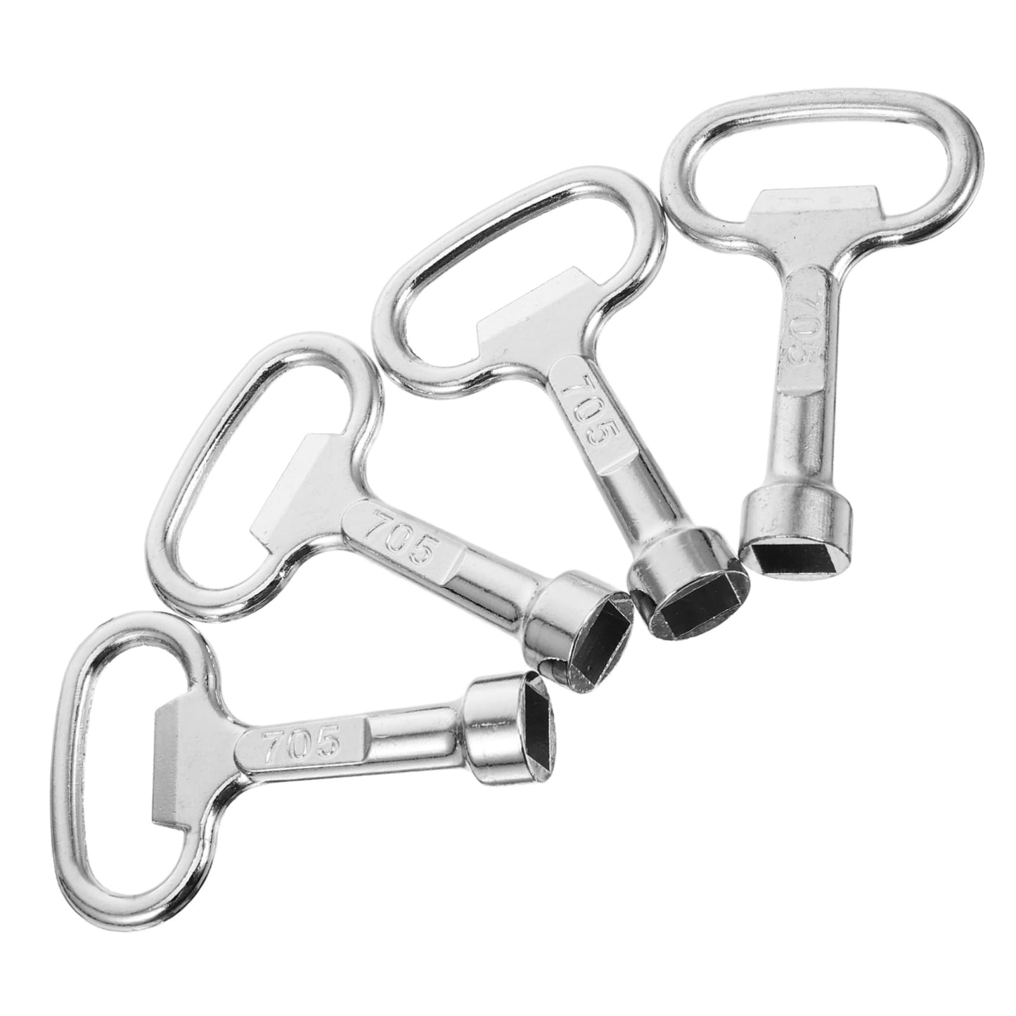 NUOBESTY 4Pcs Multi Purpose Faucet Wrench Tool Compact Metal Key for Water Valve Spigot and Bathroom Repairs Utility for and Installations